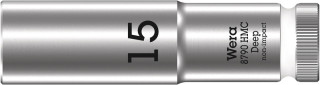 8790 HMC Deep socket with 1/2" drive, 15 x 83 mm, 05004555001 Wera main