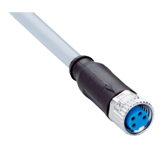 Connector with cable YF8U14-050VA3XLEAX, M8, 4-PIN, straight, female, cable 5m, IP65/IP66K/IP67, 2095889 Sick