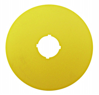 Emergency Stop label, 90mm dia, plain