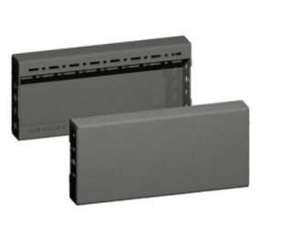 VX base/plinth trim panels, sides, H: 100 mm, for D: 400 mm, 8660031 Rittal main