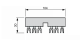 Linergy FT, Comb busbar, 63A, 2 tap-offs, 54mm pitch alt_view_4