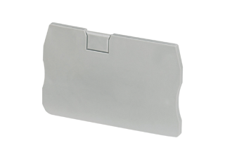 Cover plate, Linergy TR, 2.2mm width, 2 points, for spring terminals NSYTRR22, NSYTRP22, grey, Set of 50 main