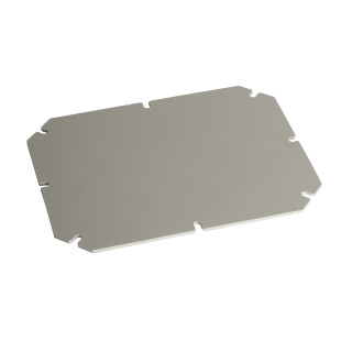 Mounting plate in galvanized steel, thickness 1.5 mm For boxes of H275W225 mm main