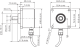 DBS60I-Q4FM01000 INKREMENTAL ENCODER Stainless steel V2A, 4,5...30V TTL / HTL, 1000imp, 6-channel, solid shaft 10mm (square flange), cable, 8-wire, radial, 5 m alt_view_5