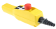 Pendant control station, Harmony XAC, plastic, yellow, pistol grip, 2 push buttons with 1NO, 1 emergency stop NC alt_view_4