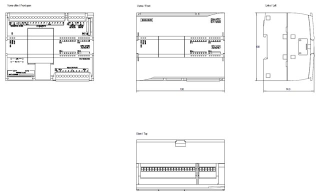 PLC SIMATIC s7-1200 6ES7215-1BG40-0XB0, CPU 1215C, compact CPU, 2 PROFINET ports, onboard I/O: 14 DI 24 V DC; 10 DO relay 2 A, 2 AI 0-10 V DC, 2 AO 0-20 mA DC, Power supply: AC 85-264 V AC at 47-63 Hz, 6ES72151BG400XB0 Siemens main