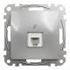 Telephone socket, Sedna Design & Elements, RJ11, PRO, aluminium alt_view_4