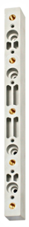 For drilled busbars from 30x10 to 120x10 mm in 100/185 mm system