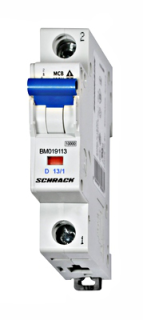 Automātslēdzis (MCB) D, 13A, 1-pole, 10kA, Schrack Teknik, BM019113-- main