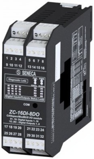ZC-16DI-8DO 16 CH digital input - 8 CH digital output CANopen / ModBUS ZC-16DI-8DO Seneca main