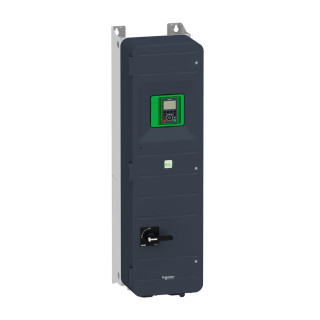 Frekvenču pārveidotājs, Altivar Process ATV600, ATV650, 90kW, 400 līdz 480V, IP55, atvienošanas slēdzis main