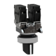 Pārslēdža galva 3 pozīcijas, ar atsperi, 22mm, Melna XB4BD53 Schneider Electric alt_view_4