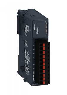 discrete input module, Modicon TM3, 8 inputs, spring, 24V DC main