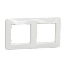 Cover frame, Sedna Design, 2 gang, white