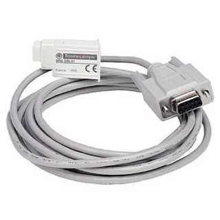 connecting cable, Zelio Logic SR2 SR3, SUB-D, 9 pin, PC, for smart relay, 3m main
