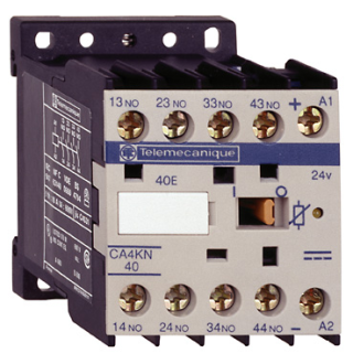 Relejs  4P(2NO+2NC), 690V, 24V DC, zema patēriņa spole