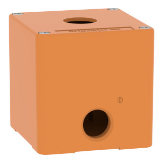EMPTY ORANGE 1 HOLE CONTROL BOX