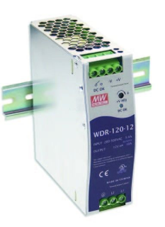 Power Supply; DIN; 120W; 12V; 10A; 180-550VAC; 254-780VDC, MeanWell, WDR-120-12 main