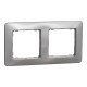 Cover frame, Sedna Design, 2 gang, aluminium main