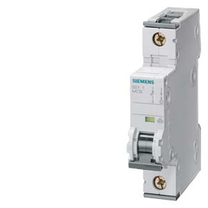 Miniature circuit breaker 230/400 V 6kA, 1-pole, C, 1A, D=70 mm main