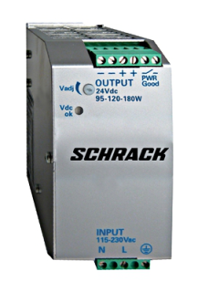 Single-phase Power Supply, pulsing,230VAC/24VDC,4,5A at 50°C main