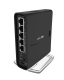 RBD52G-5HacD2HnD-TC Rūteris The hAP ac² is a Dual-concurrent Access Point, that provides Wifi coverage for 2.4 GHz and 5 GHz frequencies at the same time. Five 10/100/1000 Ethernet ports provide Gigabit connections for your wired devices, and USB can be u main