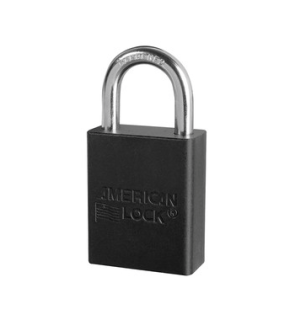 A1105BLK | Anodized Aluminium Padlocks - Keyed Different - 5 Pin locking mechanism main