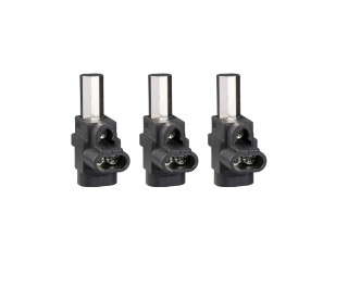 distribution connectors for 3 cables - set of 3