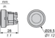 Pogas galva 22mm, ar atsperi, sarkana, ZB4BA4 Schneider Electric alt_view_4