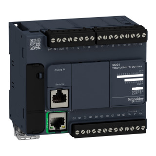 Logic controller, Modicon M221, 24io tr.npn ethernet