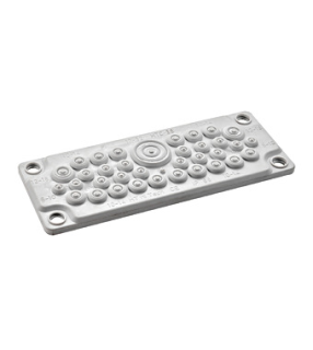Plastic gland plate for WSTVBF, 35 cable glands, IP65
