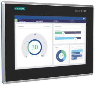 SIMATIC HMI MTP1200 Unified Comfort Hygienic hygienic IP69, FDA, shatter prot..., 6AV2128-3MB40-0AX0, Siemens main