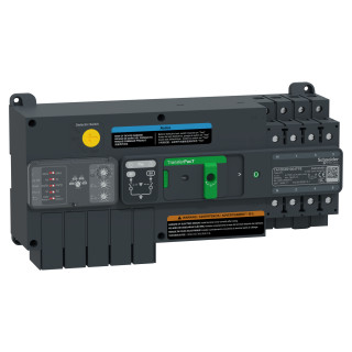 automatic transfer switch, TransferPacT automatic, 100A, 4P, rotary, frame 100A main