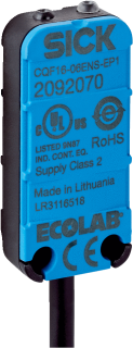CQF16-06EPSEW1 capacitive level sensor Sn=0.5 mm ... 6 mm, PNP, NO, Cable, 4-wire, 2 m Teach-in by wire (full or empty) Items included: BEF-WMCQF16 main
