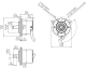 Inkrementālais enkoderis DBS50E-S5EK01000, 1000 impulsi, ass 8; 7...30Vdc, HTL push pull, 6 kanāli; kabelis 1,5m - 8-wire 1060694 Sick alt_view_3