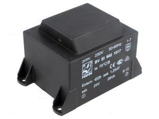 Transformators 28VA; 230VAC; 24V; 1167mA; PCB; BVEI main