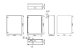 Metal distribution enclosure, 1000 x 800 x 300 (H x W x D), IP65, WSA1008300 Schrack Technik alt_view_2