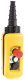 Pendant control station, Harmony XAC, plastic, yellow, 2 push buttons with 1NO, 1 emergency stop NC main