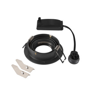 NEW TRIA 75, round, max. 10W GU10, black, LI1007375 Schrack Technik main