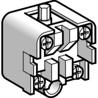 Limit switch contact block, XCKZ, 1 C/O snap action, silver plated, XCKZ01