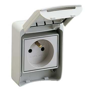 Socket outlet, Mureva PK, 2P+E, 10/16 A, 250 V, IP65 main