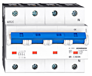 High current circuit breaker C80/3N, Schrack Teknik, BR578800-- main