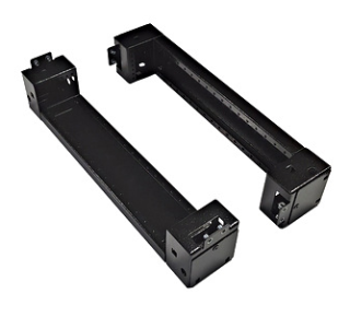 Plinth side parts (pair) D=500 H=100 mm sheet steel RAL9005