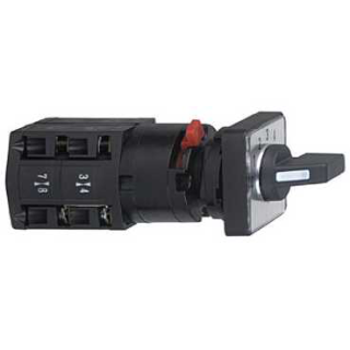 Complete cam switch, Harmony K1, K2, cam stepping switch, 16mm or 22mm, plastic, 1 poles, 4 steps, 30degrees, 10A, 30x30mm, marked 1 2 3 4 main