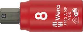 8740 A VDE HF Zyklop Bit socket, insulated, with 1/4" drive, with holding function for hexagonal socket screws, 8 x 47 mm, 05005904001 Wera main