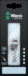 3888/4/1 K SB Rapidaptor Universal Bit Holder, stainless, 1/4" x 50 mm, 05073616001 Wera main