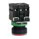 Illuminated push button, Harmony XB5, plastic, red flush, 22mm, universal LED, plain lens, 1NO + 1NC, 24V AC DC alt_view_4