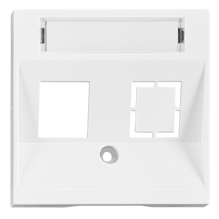 Cover for 1*RJ45 Toolless Line jack, white, EV104303 Schrack Technik