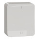 Switch, Exxact Surface, complete product, 2-pole 1-way, 16AX, screwless terminals, white main