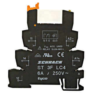 Releja pamatne 1 C/O, šaura profila, ST3FLC4 Schrack Technik main
